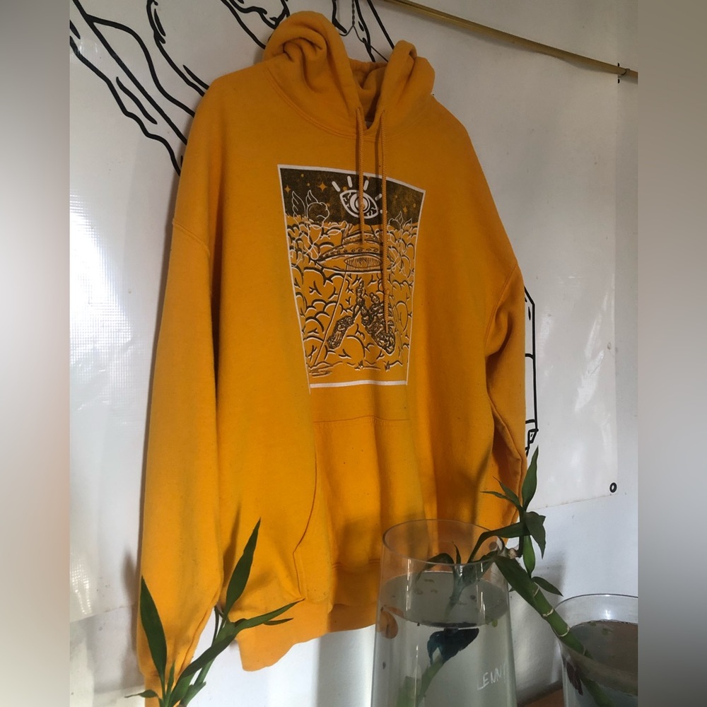 ToadLeNior XL Yellow Hoodie